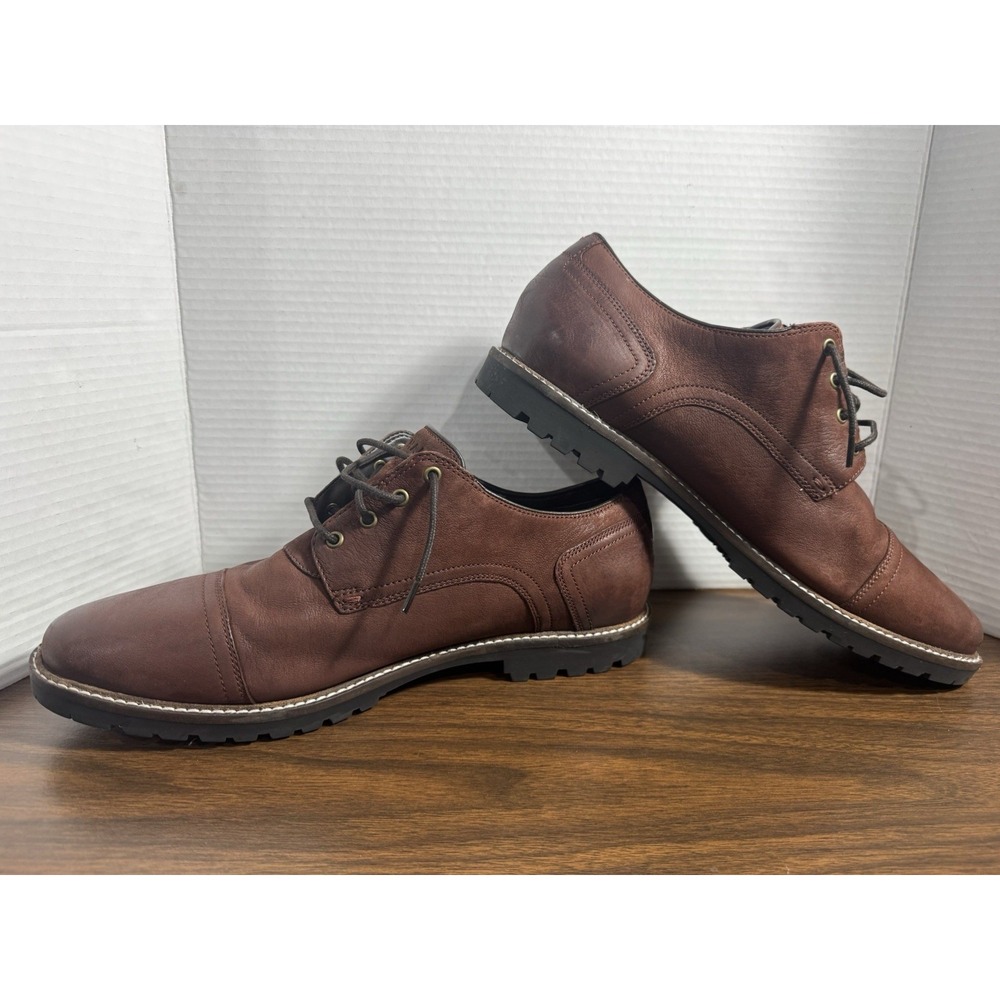 Cole Haan Shoes Mens Size 14W Brown Leather Grand OS Lace Up Casual C30636 - Picture 3 of 8